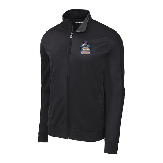 AAU College Hockey Nationals SportTek Tricot Sleeve Stripe Track Jacket