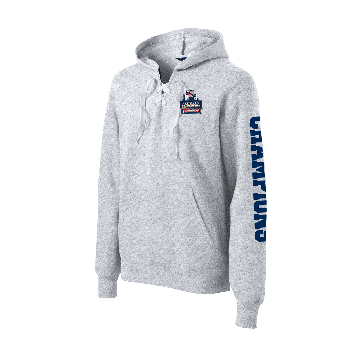 AAU College Hockey Nationals SportTek Lace Up Pullover Hooded Sweatshirt