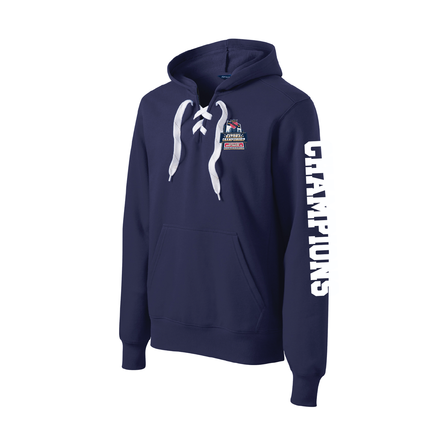 AAU College Hockey Nationals SportTek Lace Up Pullover Hooded Sweatshirt