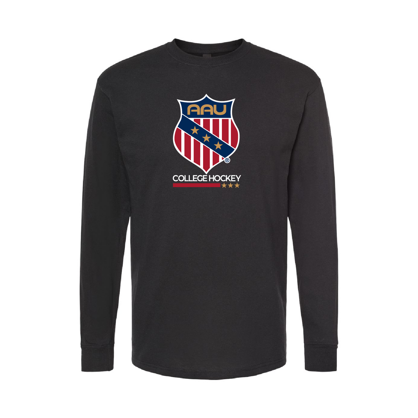 AAU College Hockey M&O Long Sleeve Gold Soft Touch T-Shirt