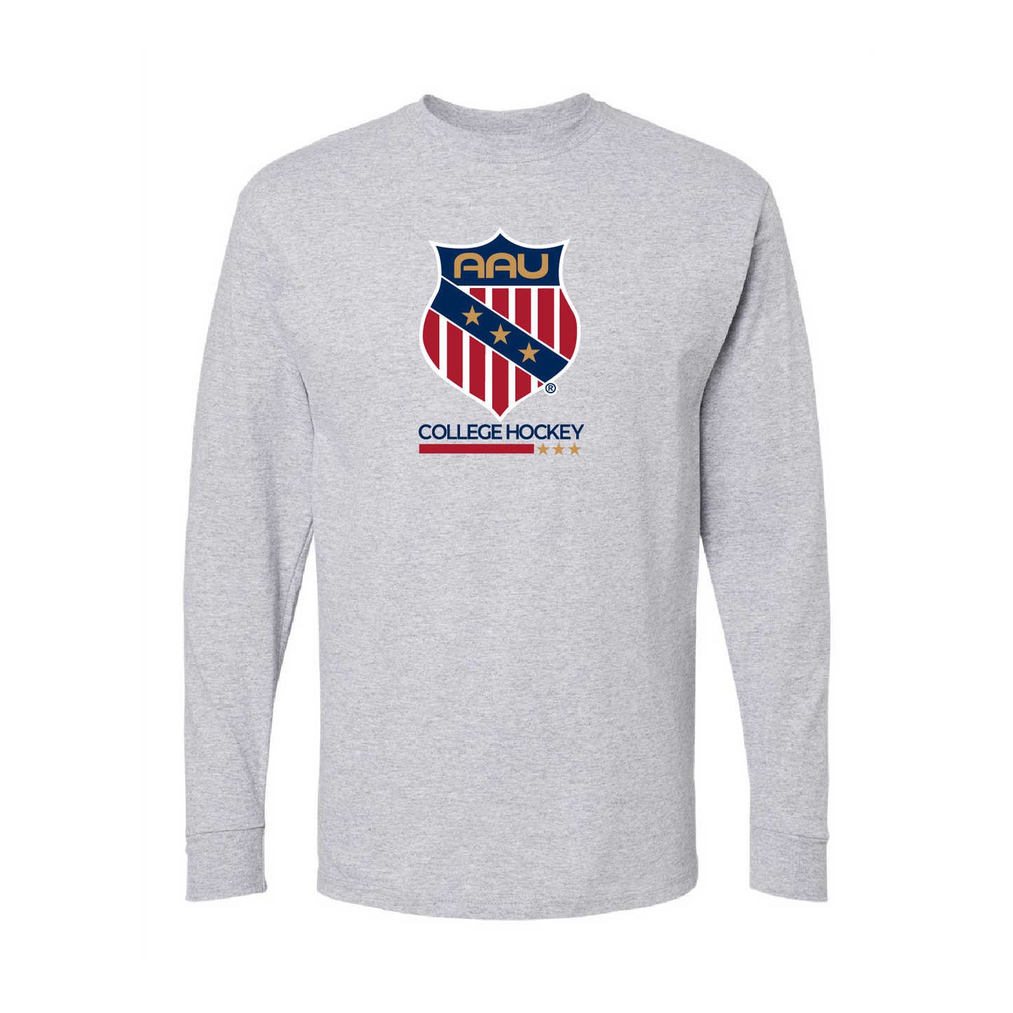 AAU College Hockey M&O Long Sleeve Gold Soft Touch T-Shirt