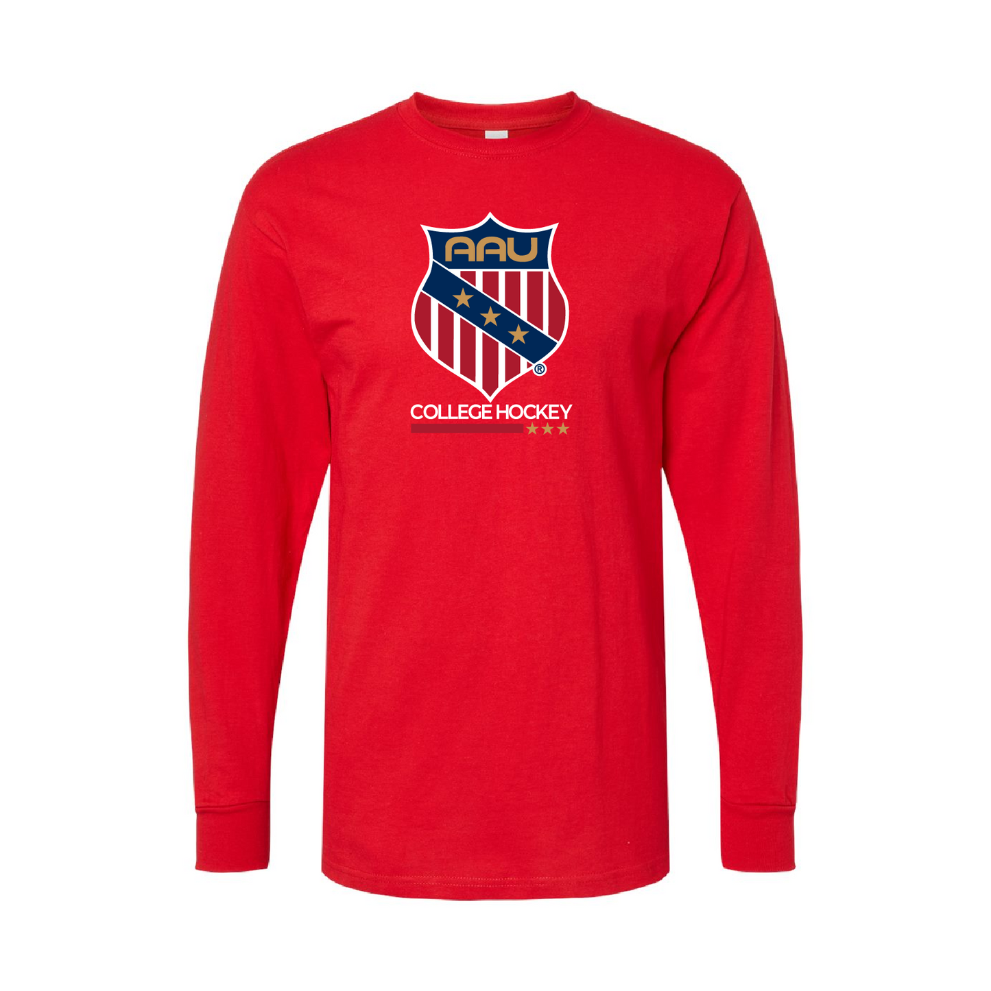 AAU College Hockey M&O Long Sleeve Gold Soft Touch T-Shirt