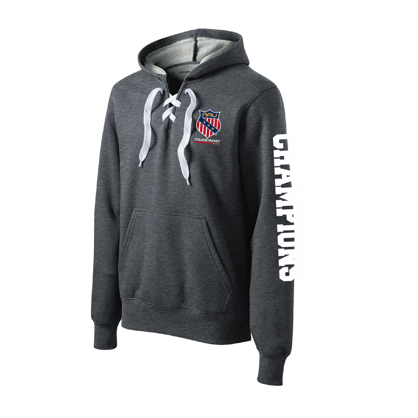 AAU College Hockey SportTek Lace Up Pullover Hooded Sweatshirt