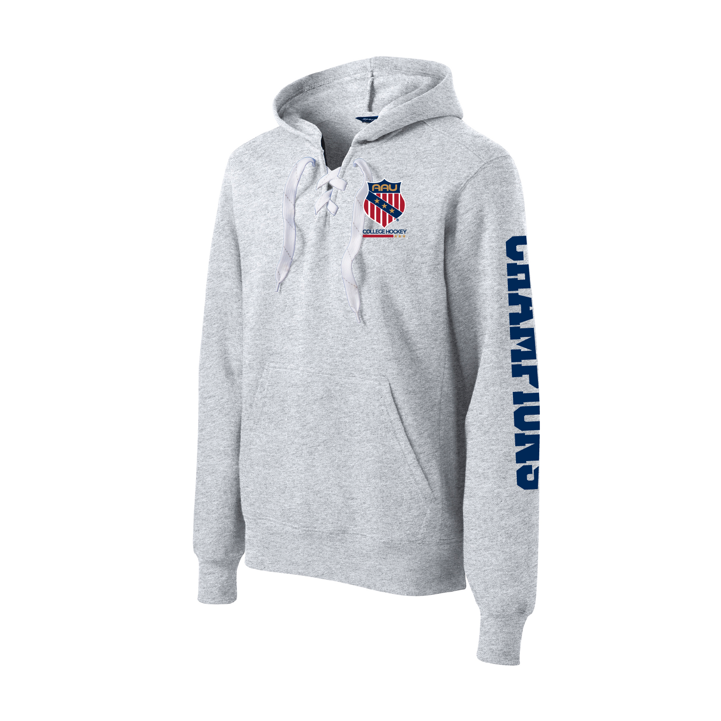 AAU College Hockey SportTek Lace Up Pullover Hooded Sweatshirt