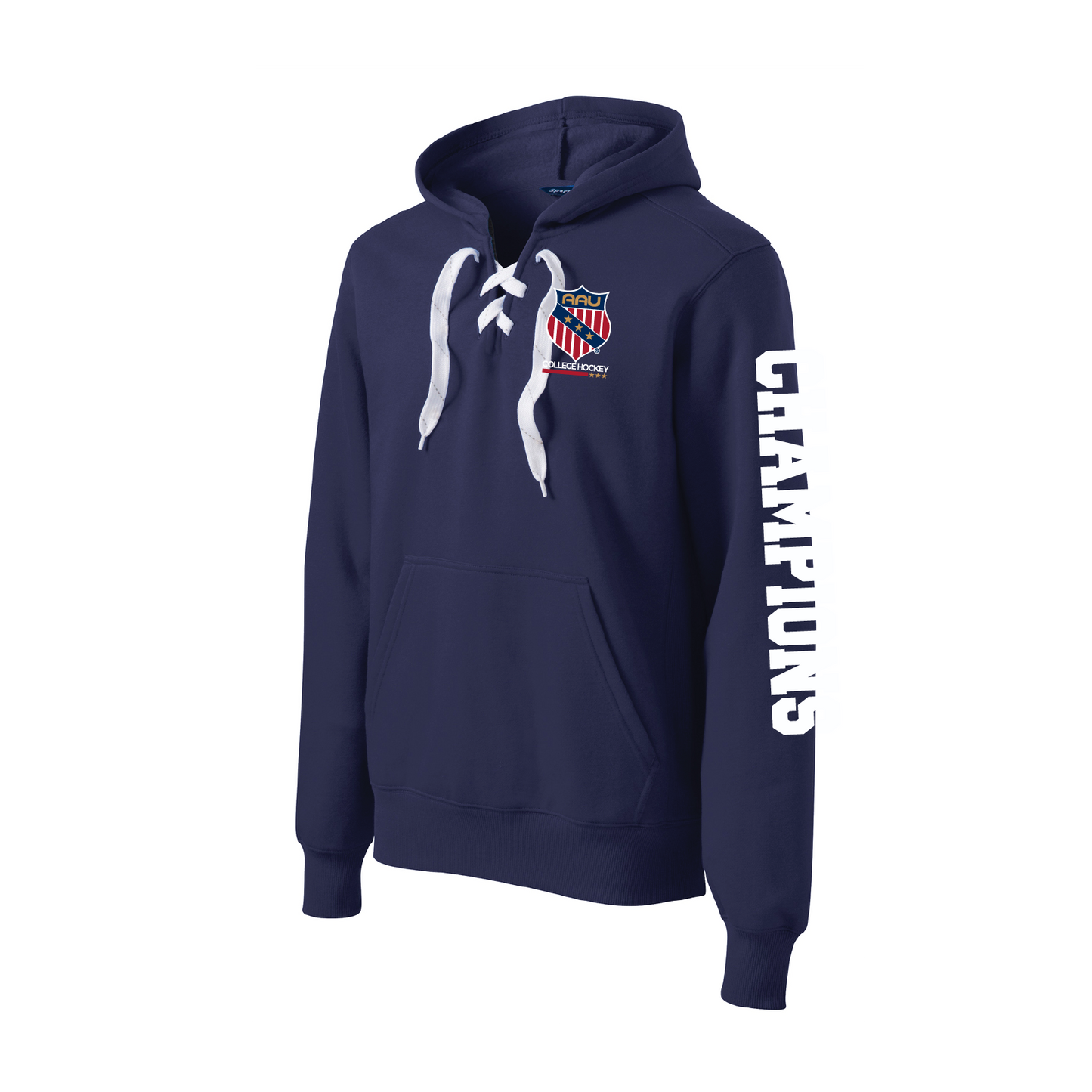 AAU College Hockey SportTek Lace Up Pullover Hooded Sweatshirt